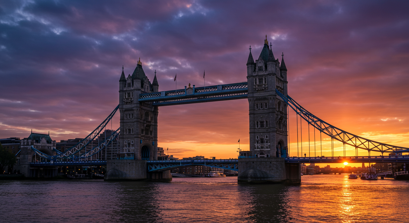 Tower Bridge in London, UK